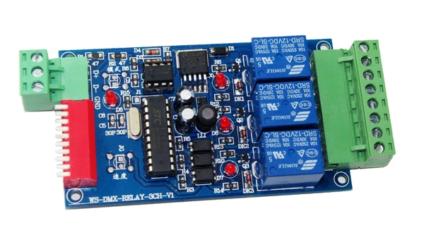 

3CH DMX 512 RELAY OUTPUT DMX512 Controlled Relay Switch Kit DIY Converter DMX Dimmer Relay LED dmx512 Decoder Controller Relay S