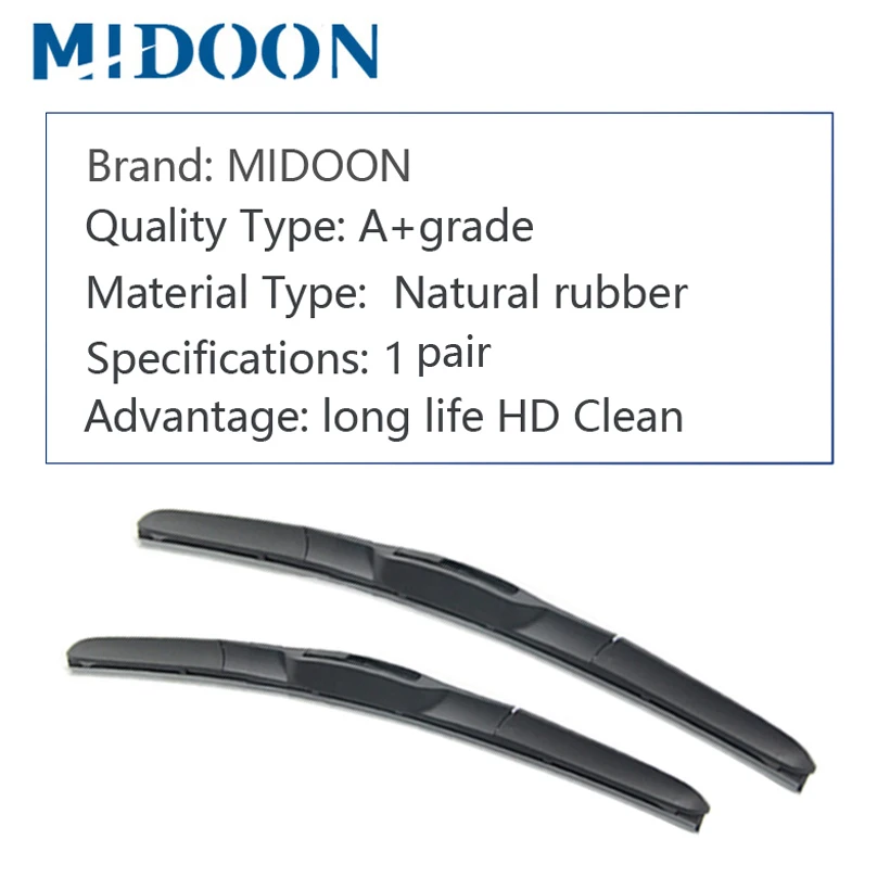 MIDOON лобовое стекло гибридные щетки стеклоочистителя для Honda CR-V ( CRV ) Fit Hook Arms