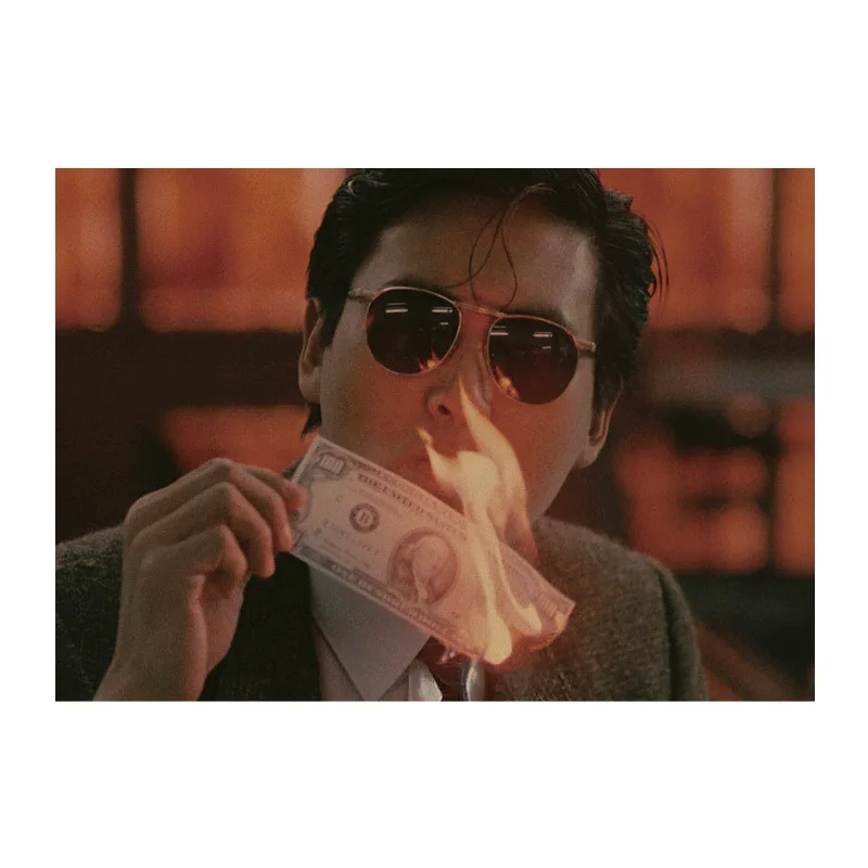Классический фильм Лучшее завтра/Chow Yun Fat/крафт бумага/настенные наклейки/плакат