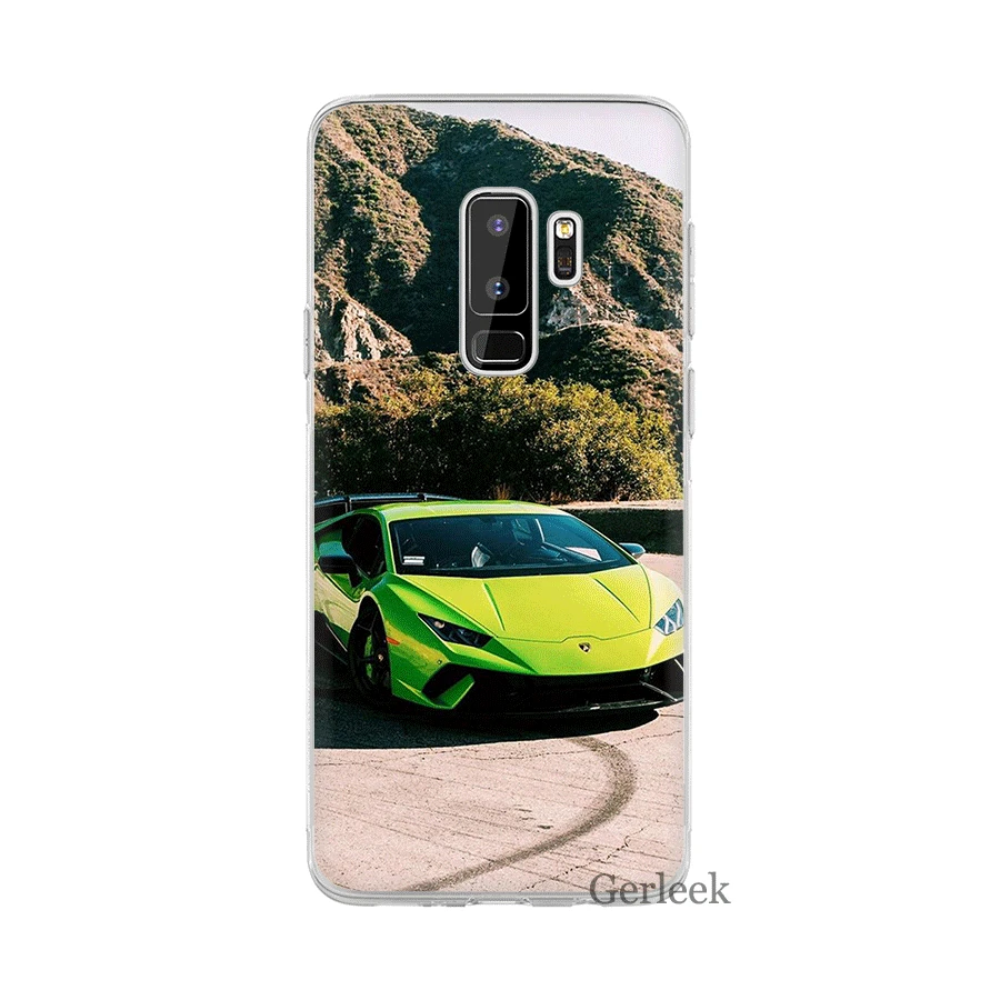 Спортивный автомобильный чехол Desxz Lamborghini для Samsung Galaxy S3 S4 S5 S6 S7 Edge S8 S9 S10 Plus S10e |