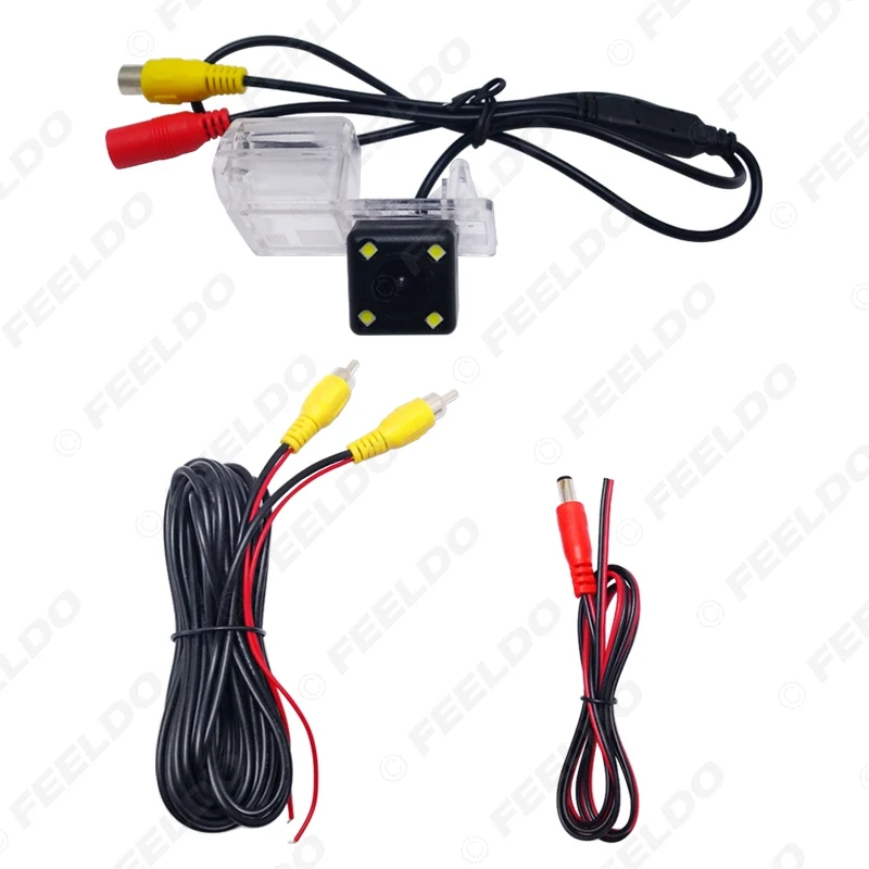 

FEELDO 1Set Car Rear View Camera With LED For Ford Edge Fusion Mondeo Kuga Escape Reversing Parking Camera #AM3916