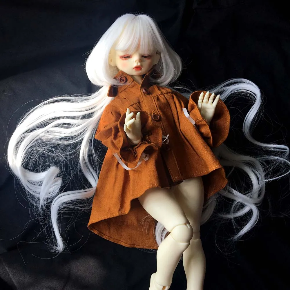 MUZI BJD кукольные парики имитация мохера волнистые волосы доступны для 1/3 DD