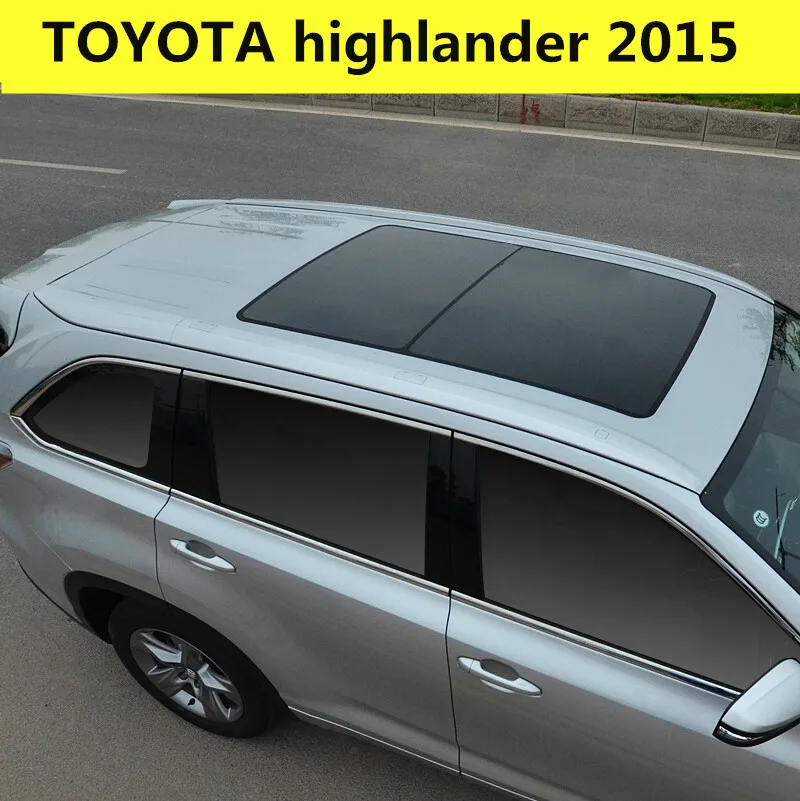 Для Toyota highlander 2015 2019 багажник на крышу рельсы бар багаж Carrier Bars top Cross Rail Boxes OEM| |