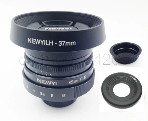 7 в 1 комплект 35 мм f/1 6 CCTV мини объектив для Panasonic GH3 GH5 GH4 GX85 GM1 GX7 C M4/3 крепление mirroless