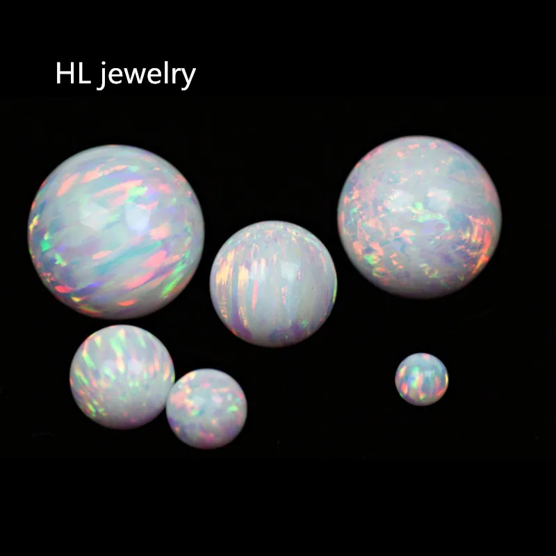 50PCS/Lot 8MM Opal Beads Jewelry Working Stud&ampDrop Earrings/ring/Bracelet/Necklaces For Women Op12 Synthetic | Украшения и