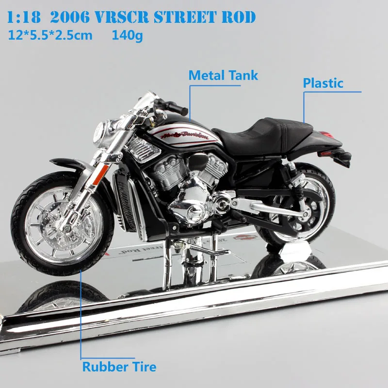 Масштаб 1:18 maisto Детский Мини коллекционный 2006 VRSCR уличный прут мотор литый под