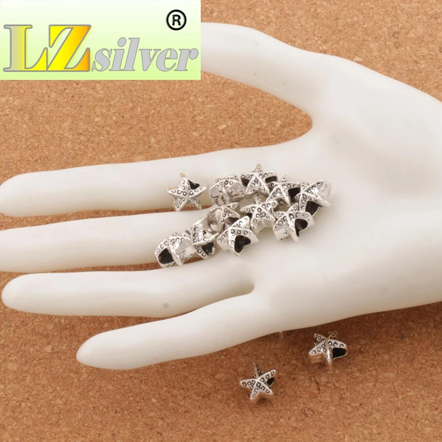 Бусины из цинкового сплава с большими отверстиями 9 6x10 3x8 3 мм 24 шт.|jewelry diy|big hole