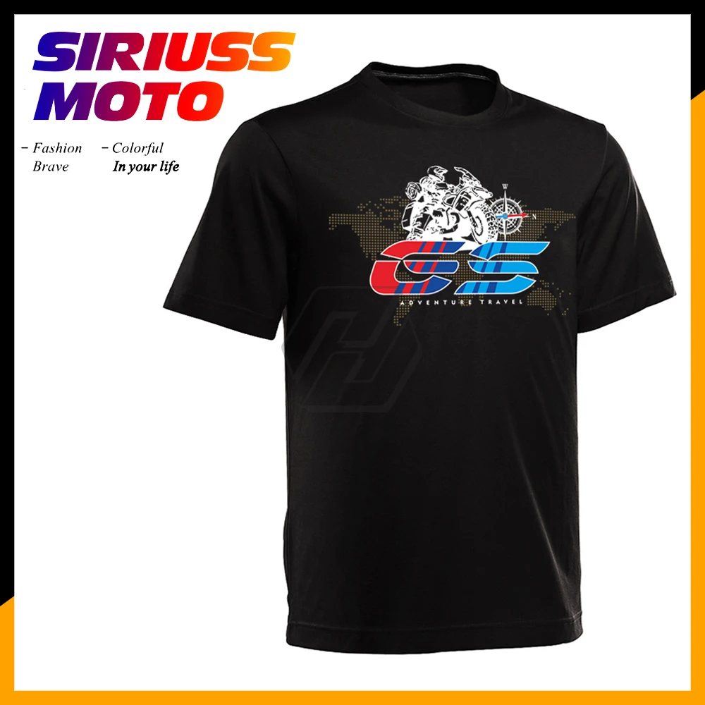 Motorcycle O-Neck Printed T-Shirt Short Sleeve T Shirt Case for BMW R1200GS R1200 GS Adventure T Shirt