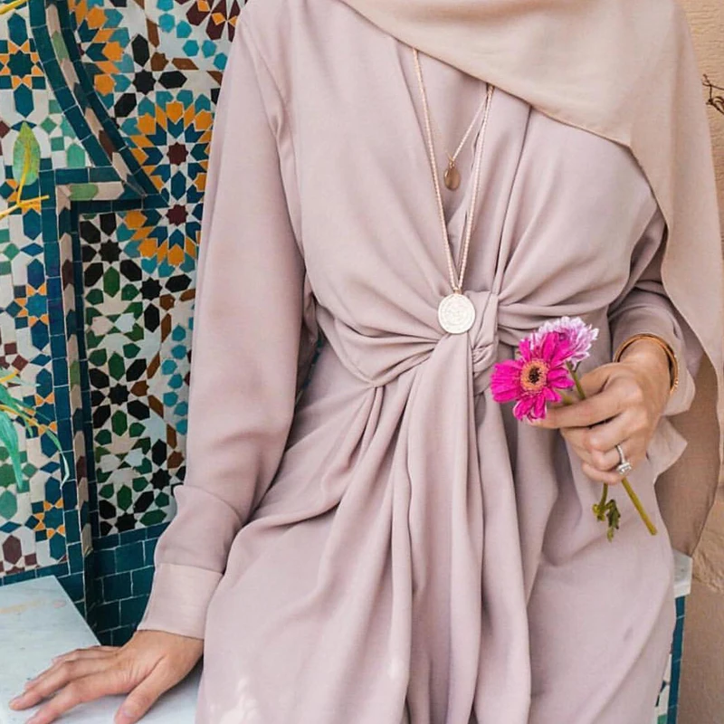 Кафтан абайя мусульманское платье Дубай, Турция Рамадан кафтан Marocain Vestidos бандажные платья Хиджаб турецкий Elbise Исламская одежда