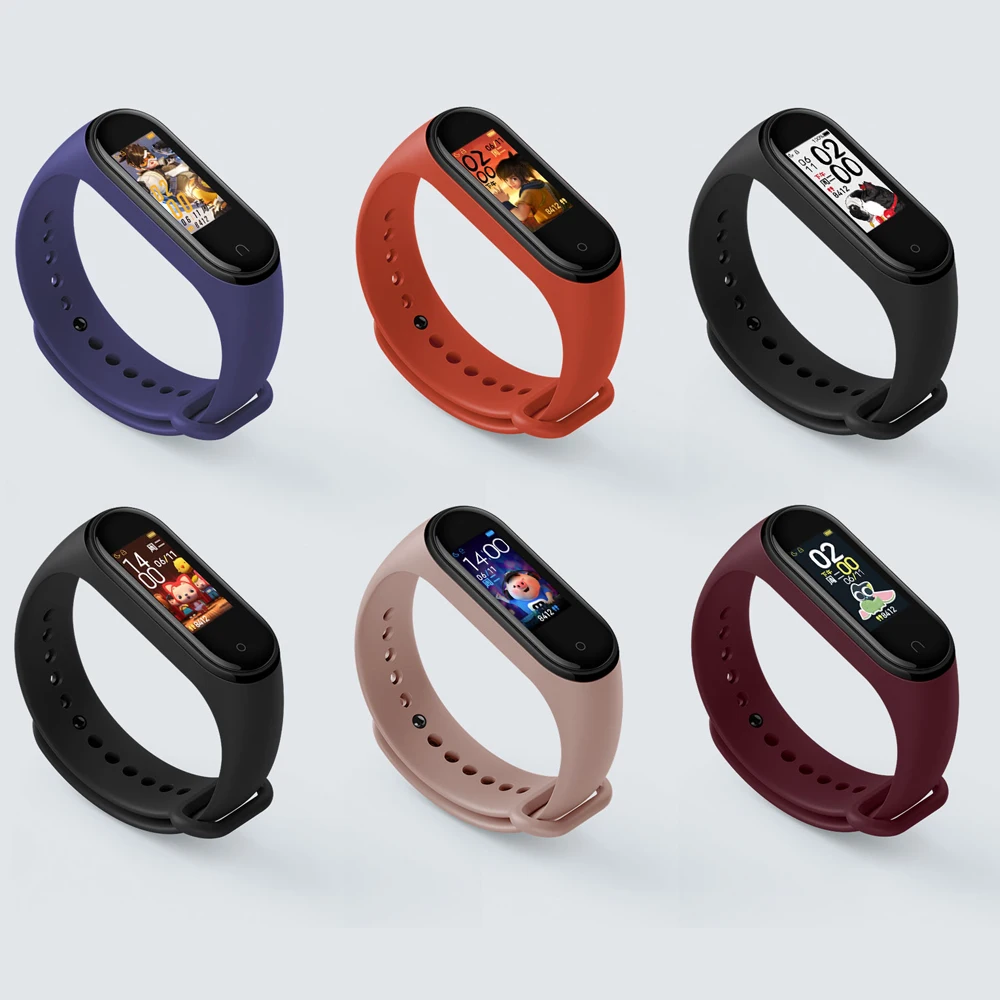 Xiaomi mi Band 4 умный Браслет 0,96 ''AMOLED цветной сенсорный экран для сердечного ритма фитнес 5ATM водонепроницаемый браслет mi band 4 NFC
