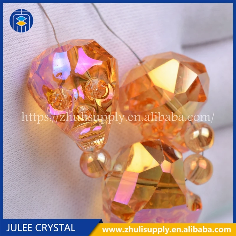 

JuleeCrystal Skull Beads 15mm 20mm 5Pcs Wholesale Faceted Skull Crystal Charms Skull Head