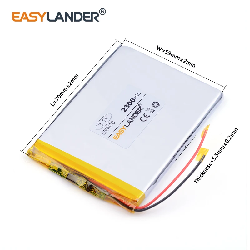 Двойной красивый 555970 2200 mah 3 7 V литий-полимерный аккумулятор MP3 MP4 MP5 маленькие