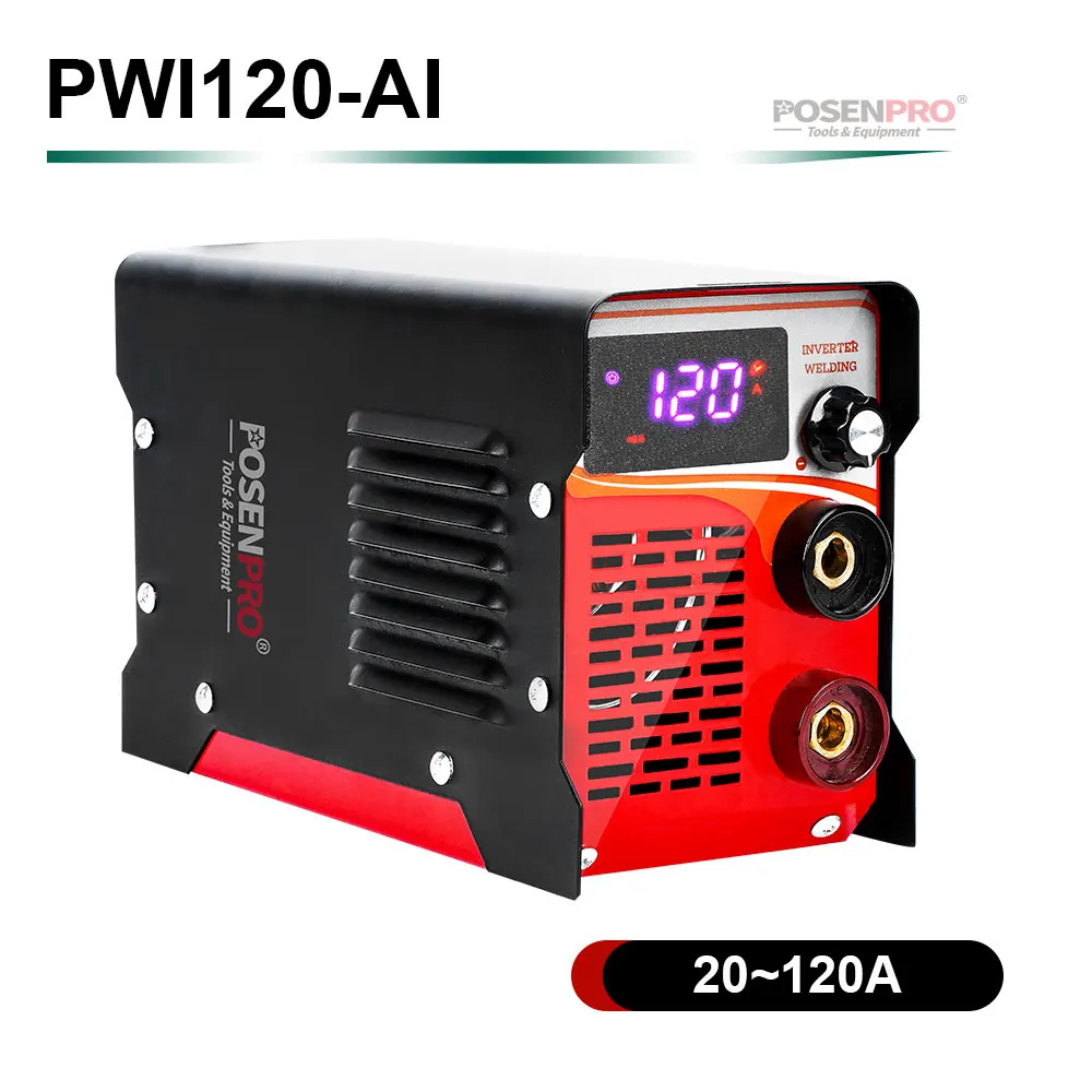 PWI120-AI Сварочный аппарат POSENPRO AC220V MMA 120A/160A/200A AI Электродуговые сварочные аппараты для пайки сварочных инструментов - Цвет: PWI120-AI