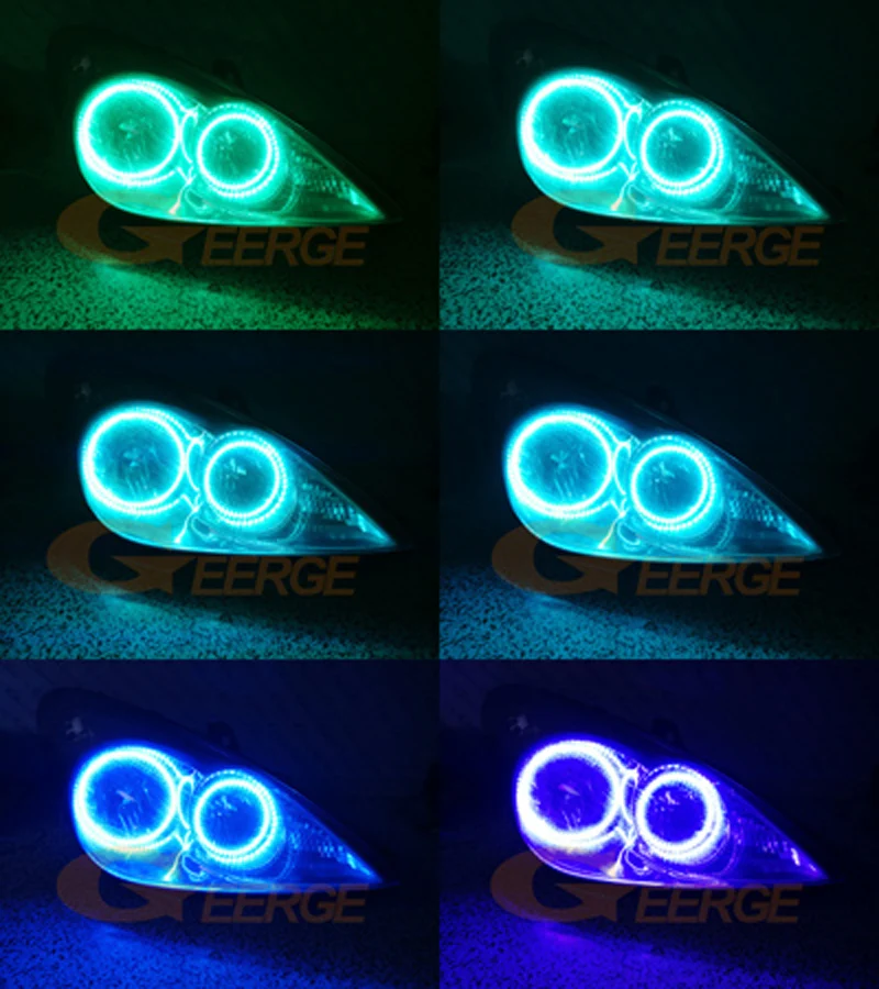 Для Toyota windom MCV30 2001 2002 2003 RF Bluetooth контроллер многоцветный ультра яркий RGB светодиодный ангельские глазки Halo Кольцо Комплект