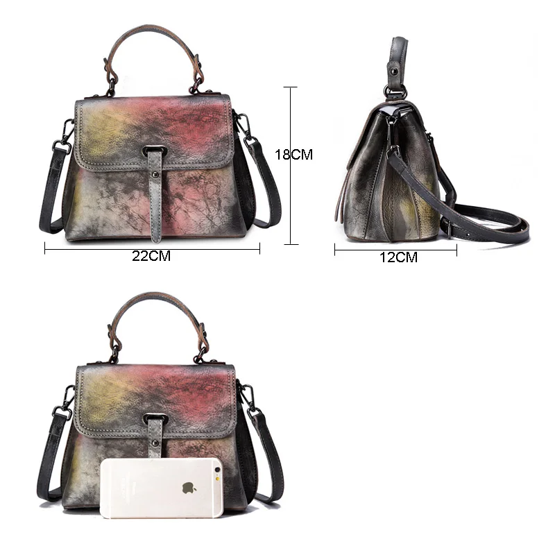 ESUFEIR 2018 New Genuine Leather Women Hangbag Vintage Design Shoulder Bag Famous Luxury Brand Messenger | Багаж и сумки
