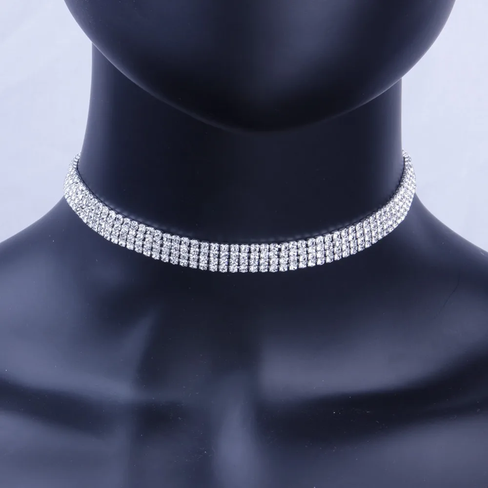 Элегантное блестящее женское многослойное ожерелье StoneFans | Украшения и