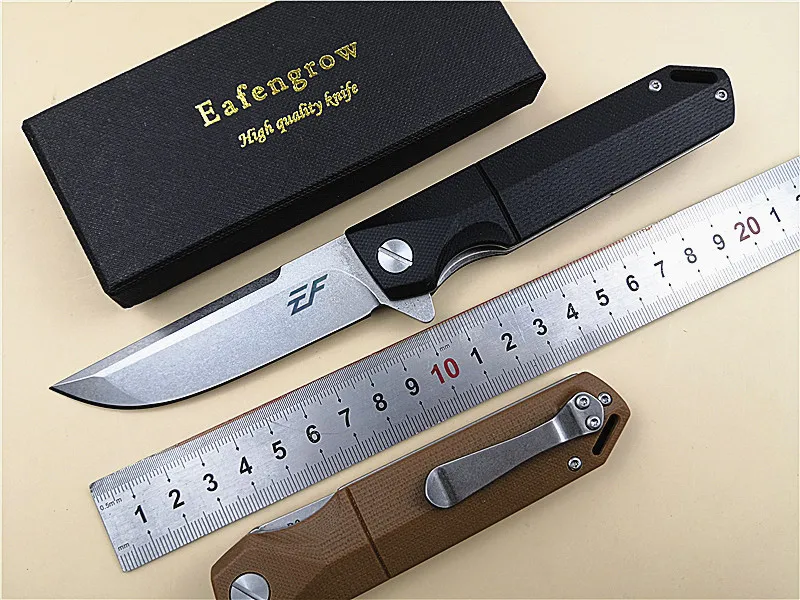 Eafengrow EF71 D2 складной нож g10 Ручка шарикоподшипник Флиппер карманный для