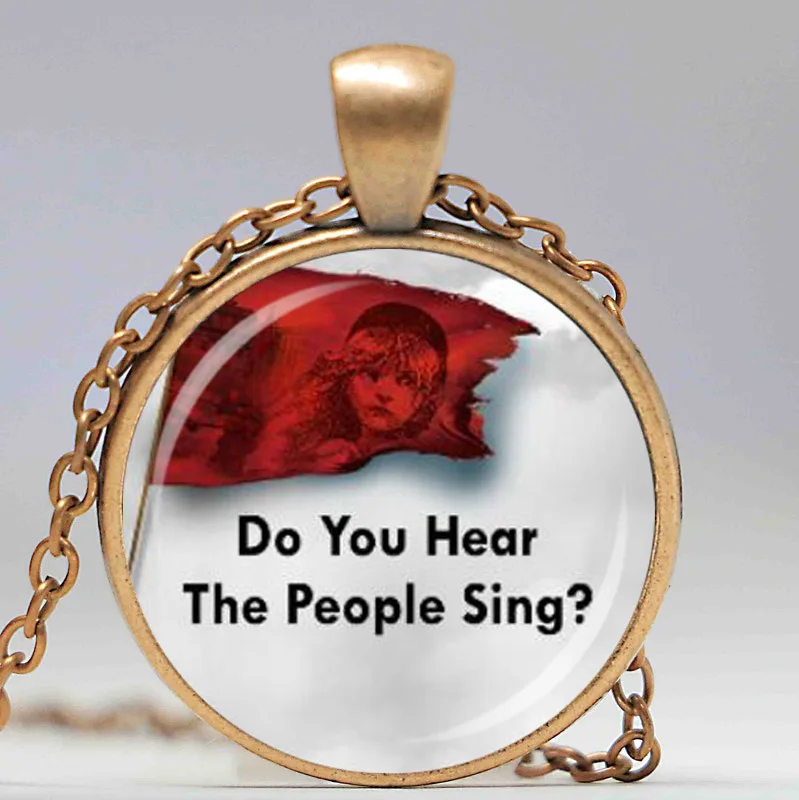 Стеклянный кулон Les Miserables Ты здесь люди одиночные ювелирные ожерелья талисманы