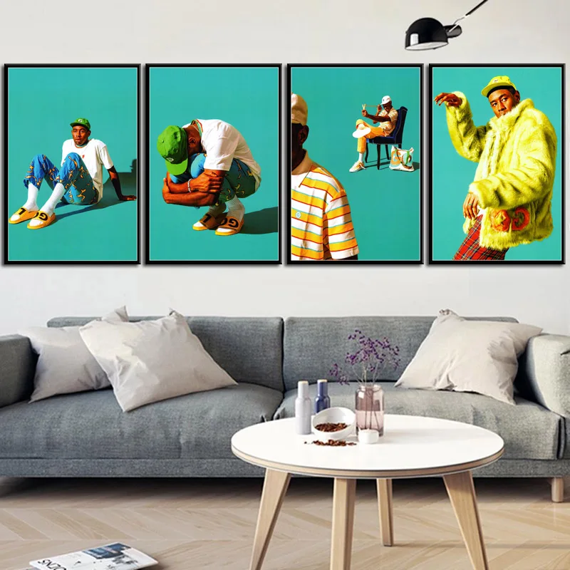 P718 Тайлер создатель цветок Мальчик Хип-хоп рэп музыкальный Рэппер звезда