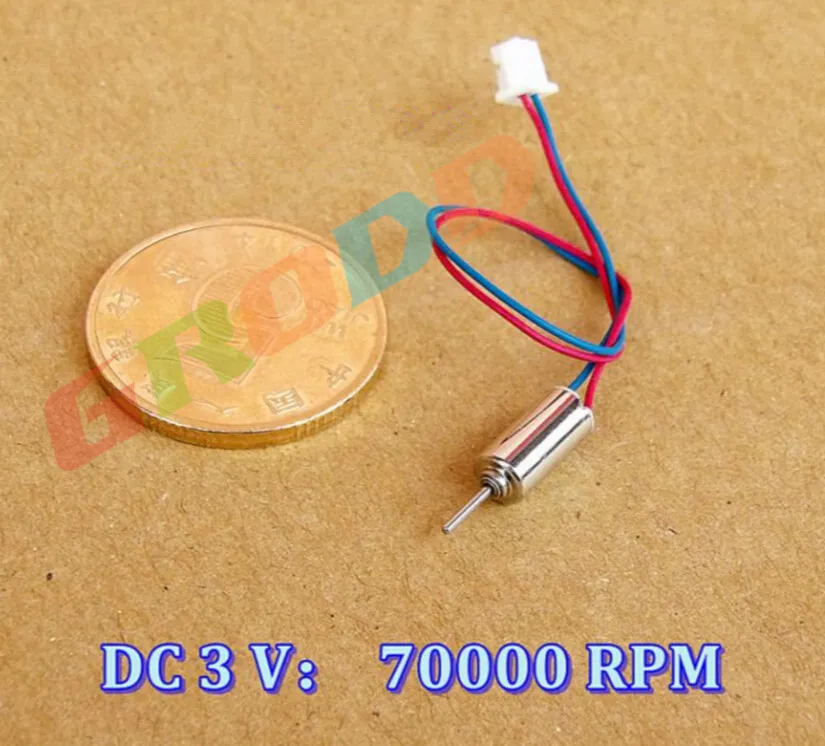 600 шт./лот высокоскоростной модель самолета DC Coreless Двигатель 04*08/3 В 70000 об./мин. для