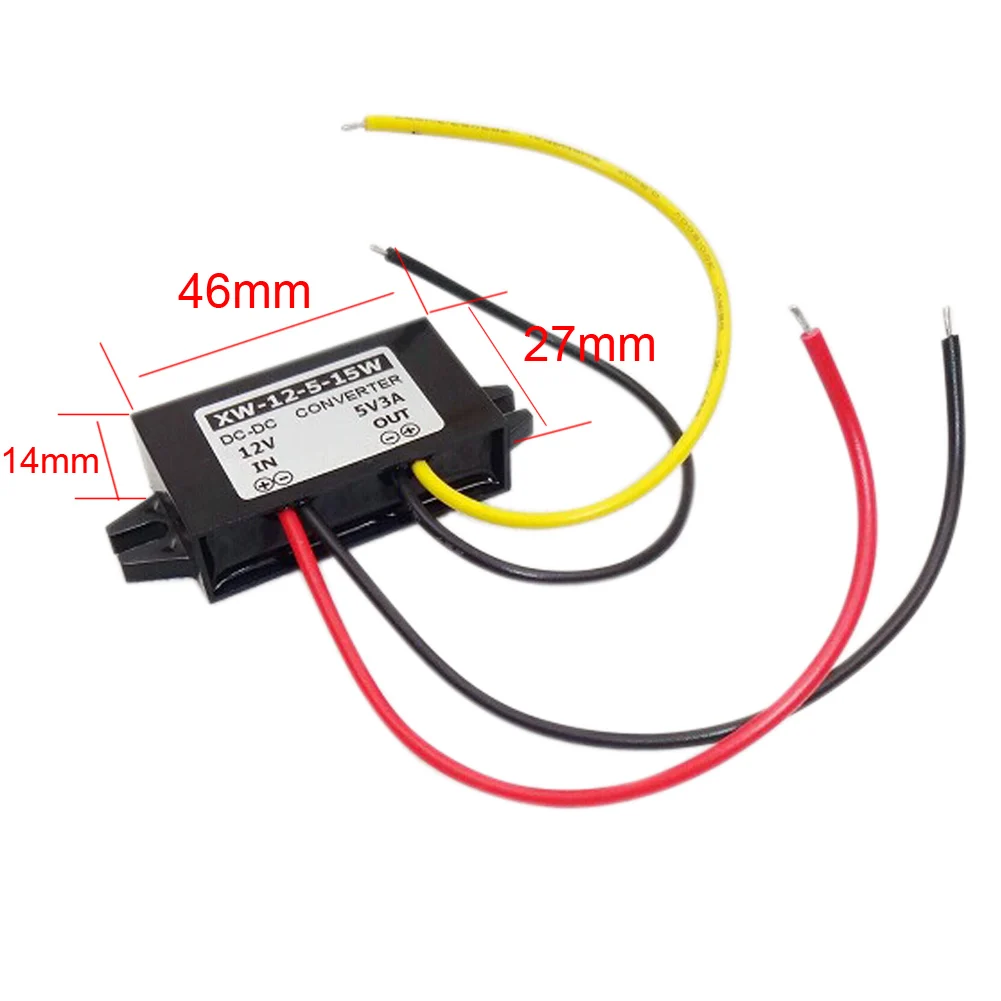 Hot DC 12V(6.5-22V) To 5V 3A 15W Step Down Module Power Supply Converter Regulator Adapter LED Lights fans | Обустройство дома