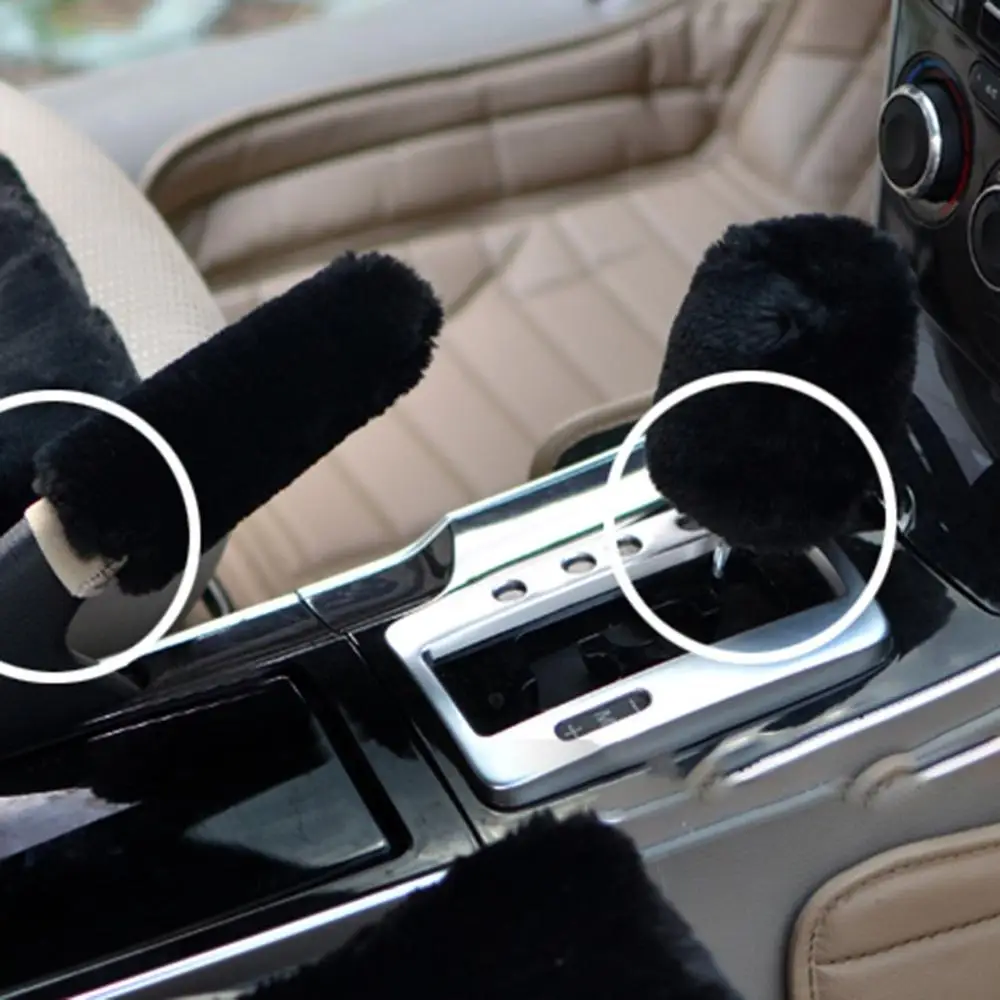 Мягкая Плюшевая ручка переключения передач крышка стержня для стояночного