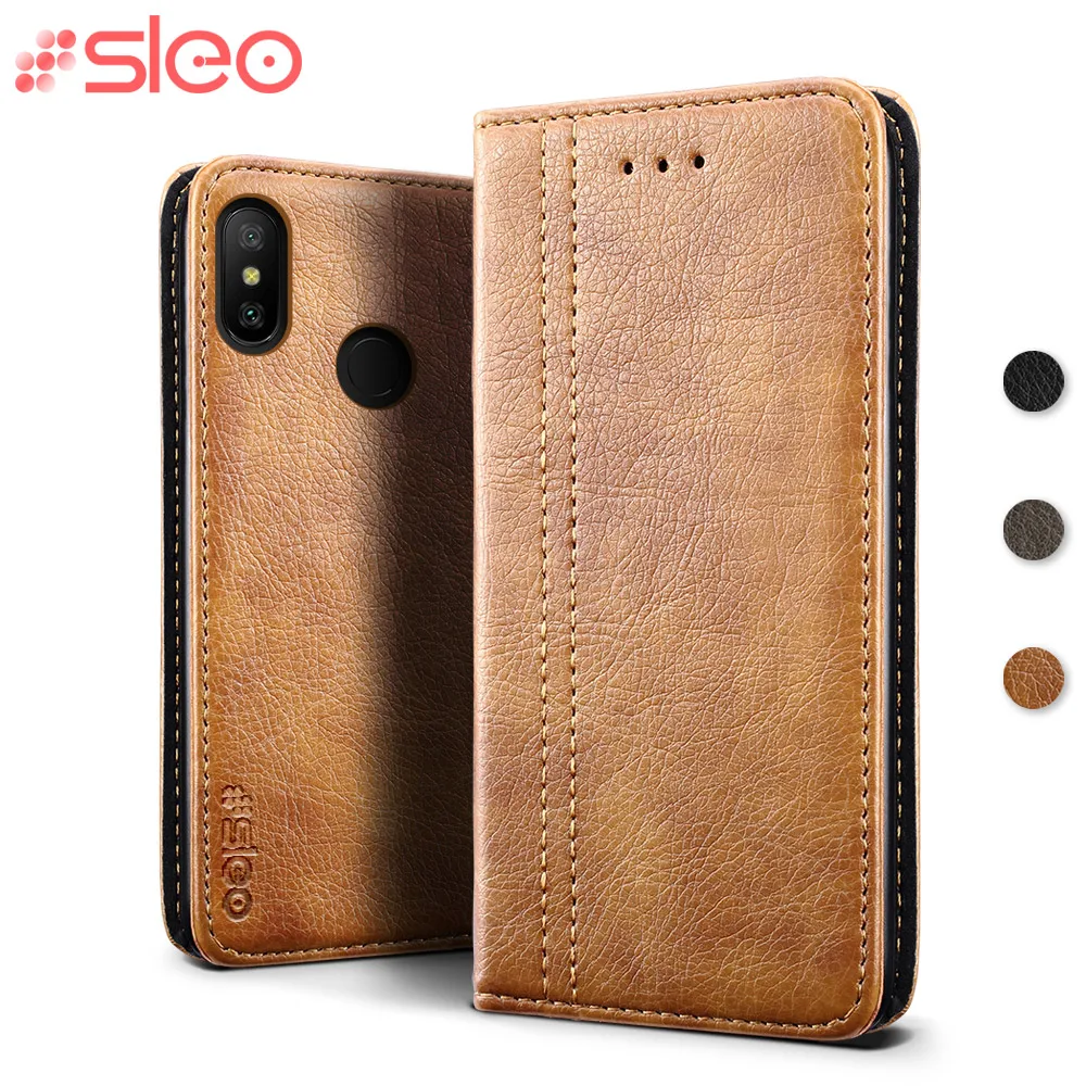 SLEO Индивидуальные чехол для Xiaomi Redmi Note 6 Pro Чехол из искусственной кожи флип-чехол