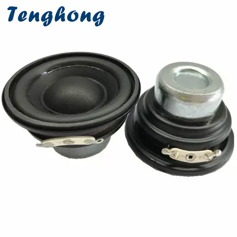 Динамик Tenghong 2 шт., портативный мини-сабвуфер 2 дюйма, 52 мм, 20 ядер, Bluetooth Колонка s, 4/8 Ом, 10 Вт, аудио, бас