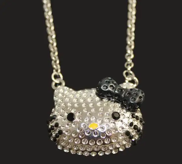 Модные украшения со стразами hello kitty|necklace perl|necklace kingkitty wrap |