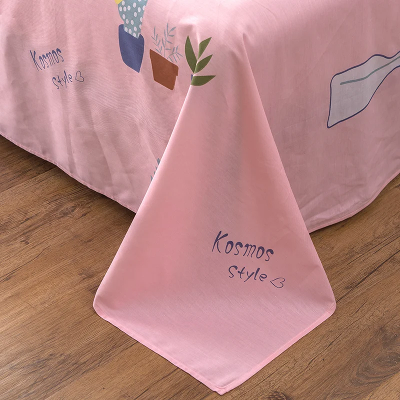 Розовый комплект из 3 предметов с рисунком мультфильма хлопок 200x230 см 230x245 5