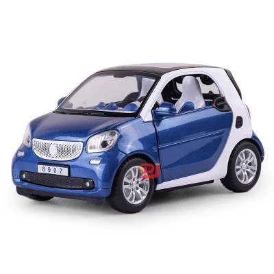 Deep Blue 1/24 модель автомобиля из интеллектуального сплава(TY8907) L = 11,5 см W = 8 см выглядит большой игрушечный автомобиль 3 с открывающимися дверцами Хорошая производительность в автомобильной музыки и освещении - Цвет: Deep Blue