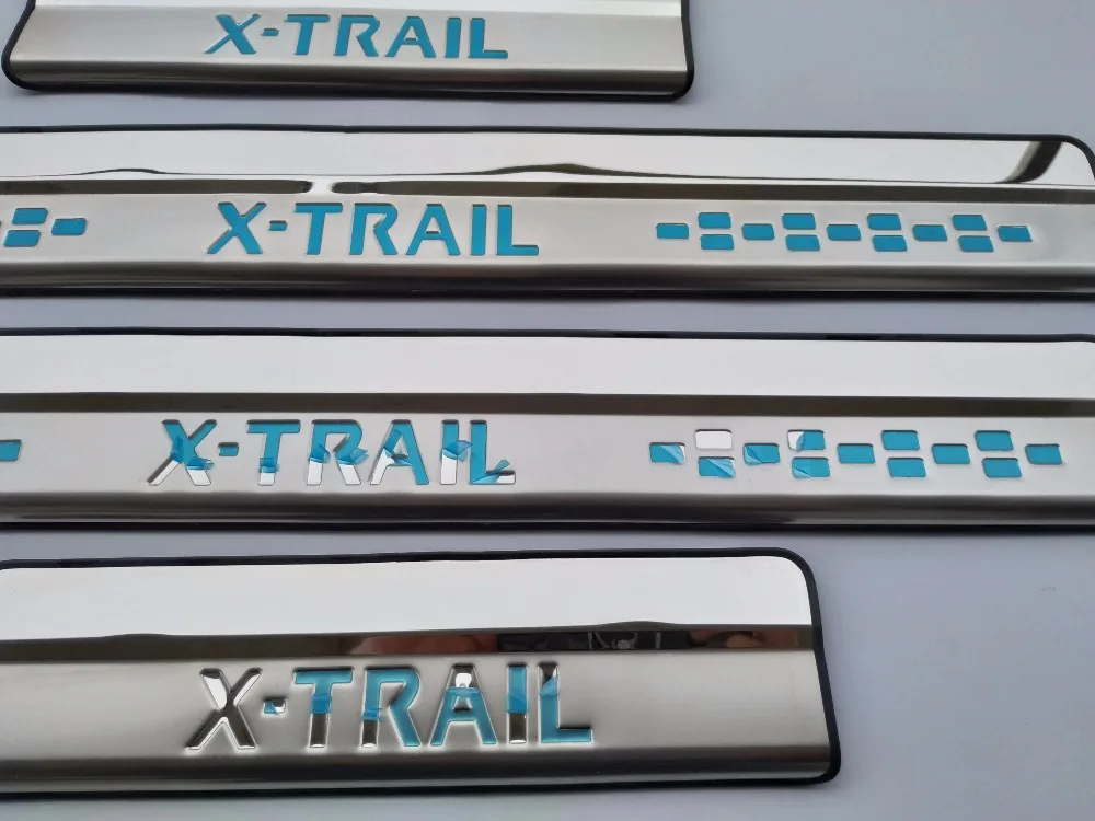 Аксессуары для автомобиля Стайлинг Nissan X Trail X-Trail T32 из нержавеющей стали Накладка на порог Защитная Наклейка