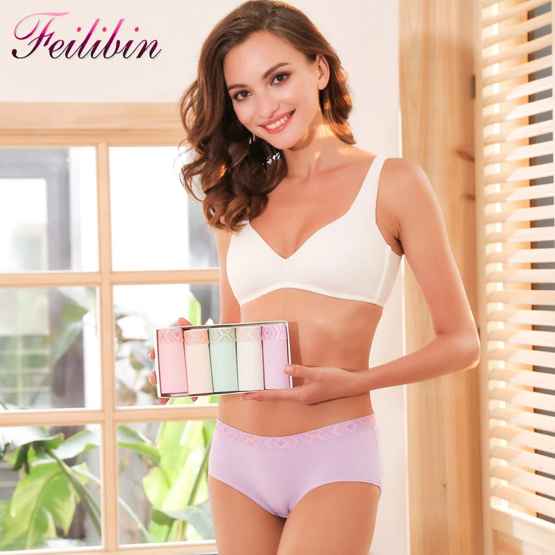 ZJX 5 шт./лот женские трусики сексуальное хлопковое нижнее белье милые бесшовные