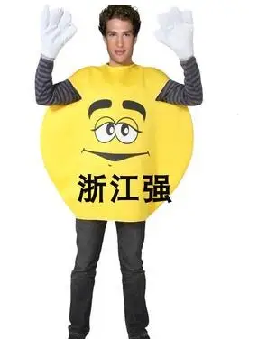 Бежевый Funny Hamburger Fruits Costume Carnival Party Role Play Halloween Cosplay Cute Stale Banana Costumes Adult Cake Jumpsuit - Цвет: Бежевый