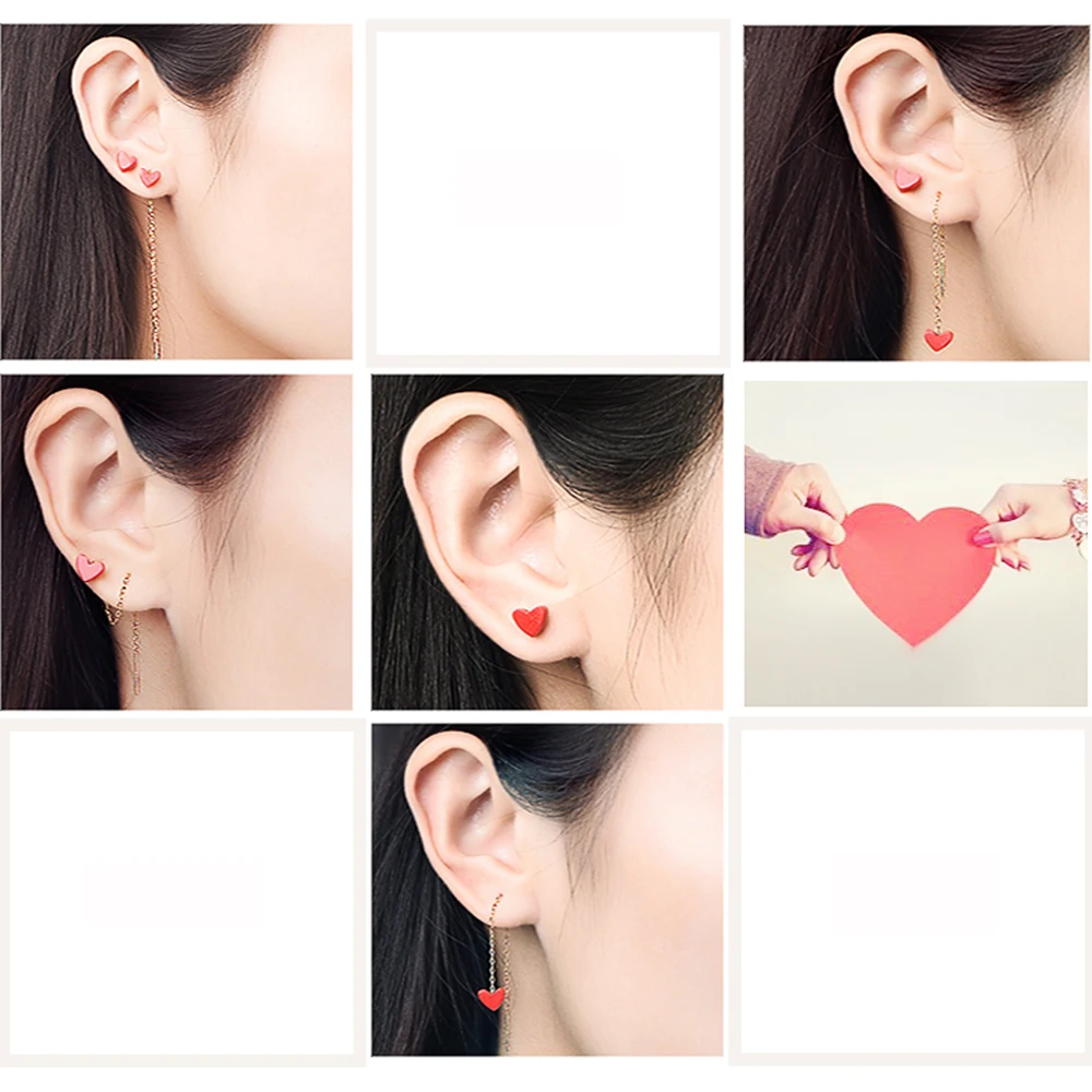 RINYIN ювелирные изделия 100% чистое 18K желтое золото серьги Аутентичные 18 карат