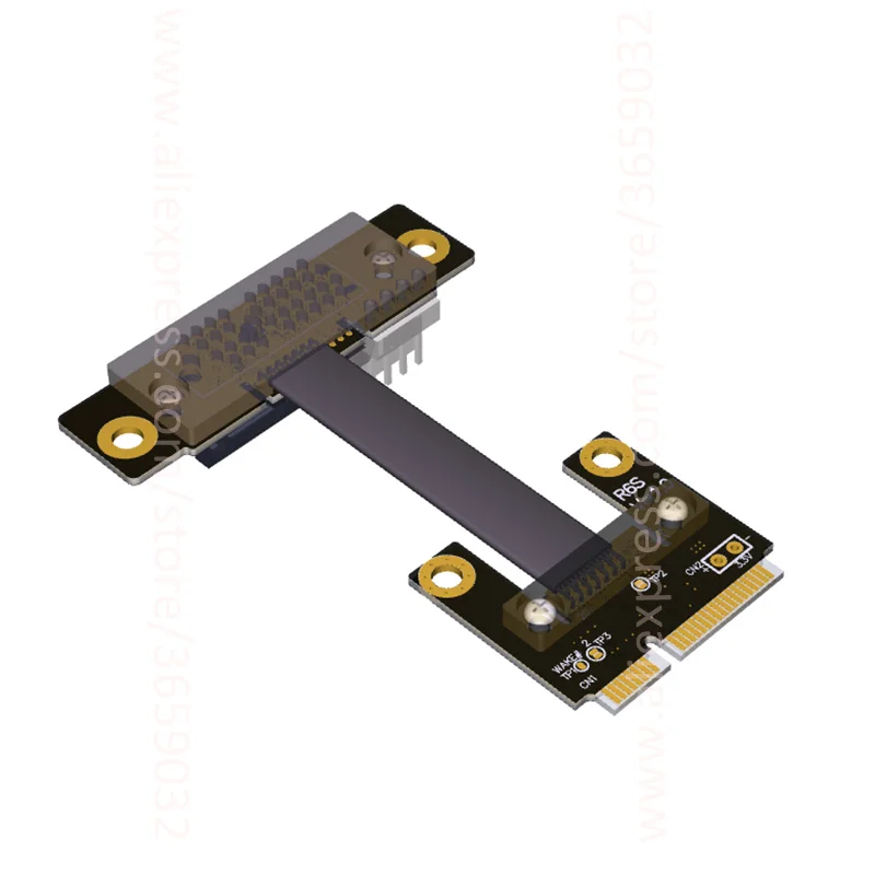 Riser PCIe 1x PCI E x1 для Mini половина mPCIe адаптер карты налокотник дизайн Gen3.0 кабель 8