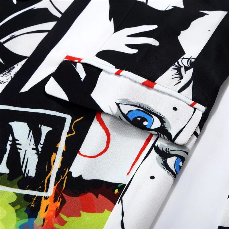 Мужской блейзер с принтом осень 2020 модный мужской Свадебный для жениха певицы