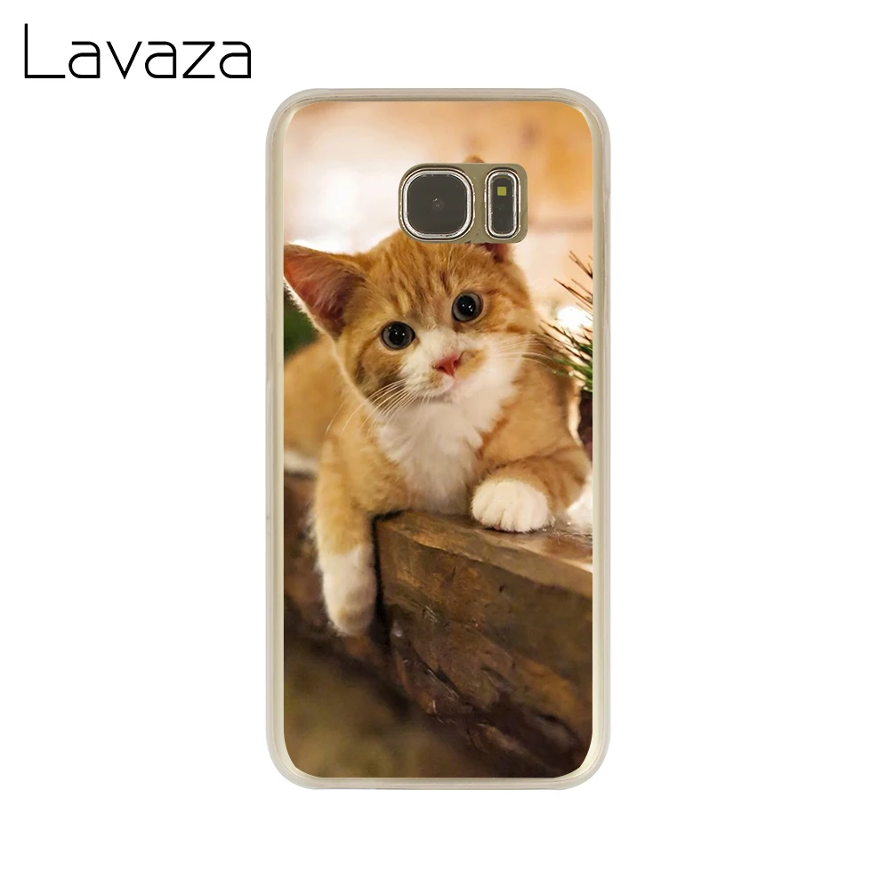 Lavaza смешного котенка кота чехол для телефона samsung Galaxy J7 J6 J5 J3 J1 J2 2018 2017 2016 2015 США ЕС
