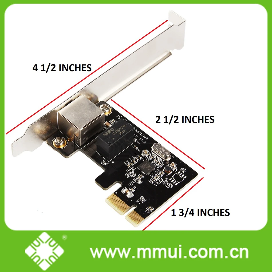 IOCREST Однопортовый Gigabit Ethernet Realtek чип PCI Express Lan контроллер карта RTL8111F PCIe сетевой