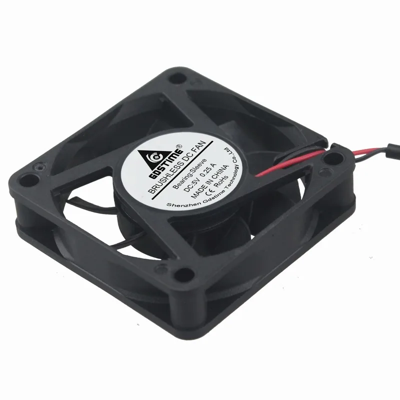 1 шт. Gdstime DC 5 В питание от USB 60 мм x 15 охлаждающий вентилятор 60x60x15 6 см 6015 компьютер VGA