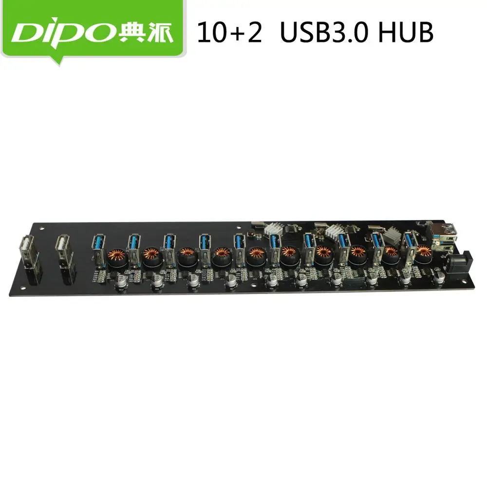 12 портов 3,0 usb-хаб usb3.0 концентраторы 2 порта зарядное устройство 10 портов передачи данных для 3g или Биткоин горнодобывающей промышленности