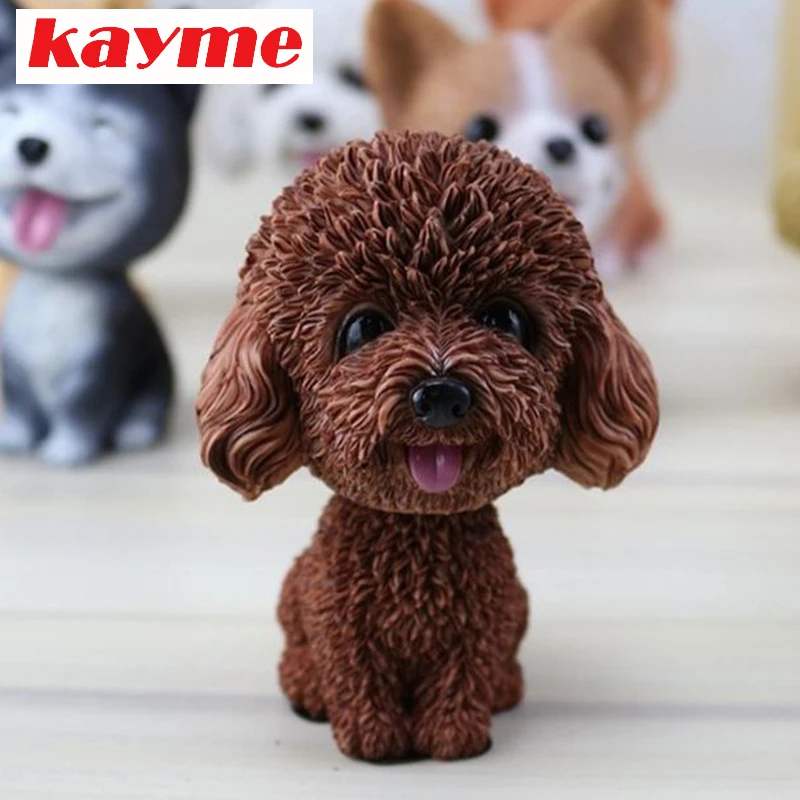 Kayme Car Styling Bobble Head Dog Dashboard Doll Auto Shaking Toy Decoration Gift Birthday Present | Автомобили и мотоциклы