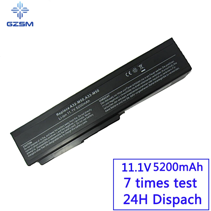 GZSM ноутбук Батарея A32 M50 для Asus N53S N53SV N61 X64 ноутбука N53 M50s A33 N61J N61D N61VG N61JA N61JV|battery for
