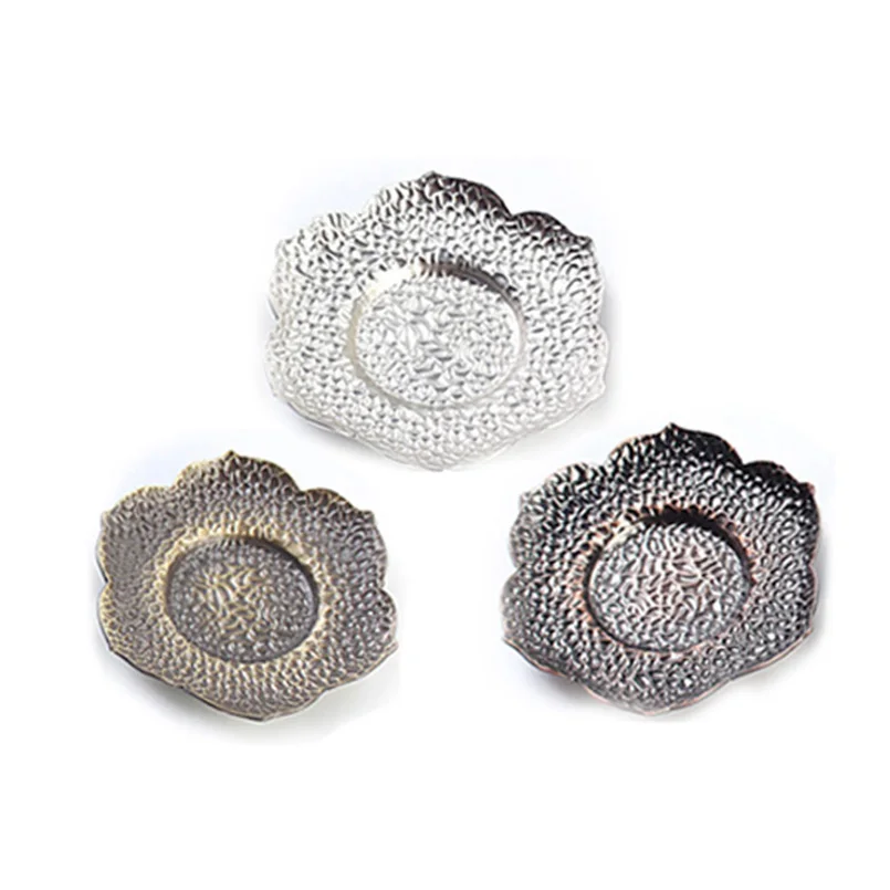 Сплав чашка лоток Blossom Lotus Outlook подставка для кружки Diameter10.5cm маленькая кофейная