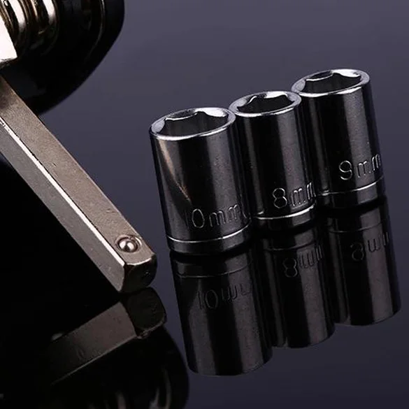 

Bike Repair Tool Kit 15 in 1 Hex Spoke Bicycle Cycling Screwdriver Tool MTB Mountain Cycling Chain Carbon steel Tools