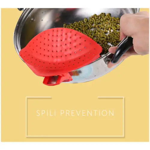 Новинка 2019 кухонная вешалка с защелкой и держателем силиконовый дуршлаг