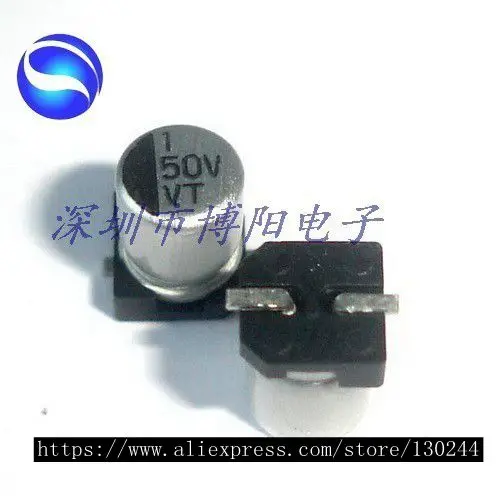 10 шт./лот SMD электролитические конденсаторы 1U/50V 4*5 4 мм|capacitor electrolytic smd|capacitor smdcapacitor