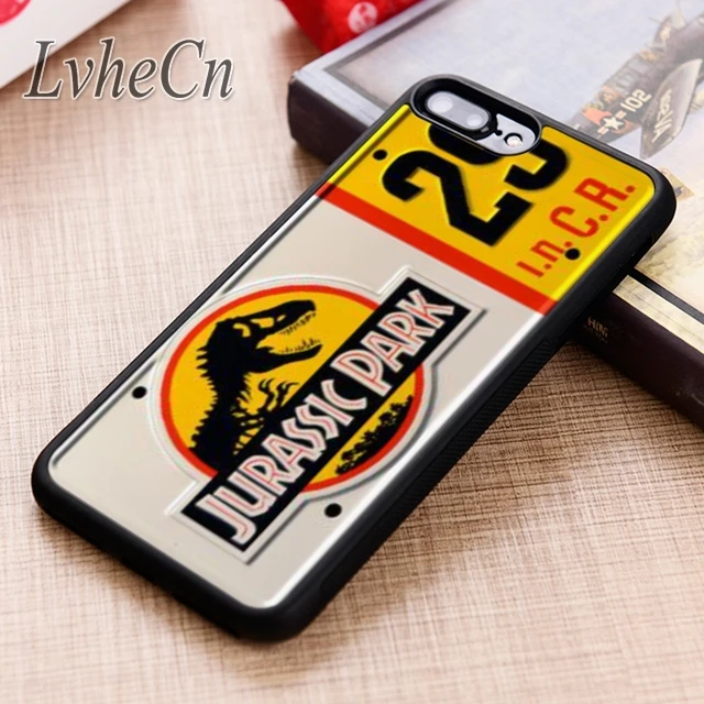 LvheCn чехол для телефона с номерным знаком парка Юрского периода iPhone 5 6 6s 7 8 plus X XR XS