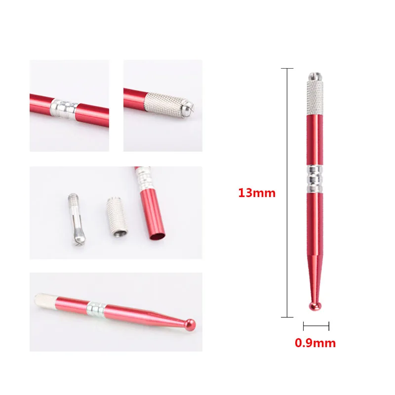 10pcs Tattoo Permanent Makeup Eyebrow Pen Dual-head Manual Microblading Embroidered Tools | Красота и здоровье