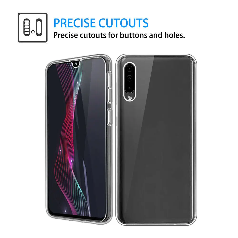 New 360 Full Body Case for Samsung Galaxy A50 Phone Cases Soft Silicone TPU Cover M10 M20 A10 A30 A40 Fundas |